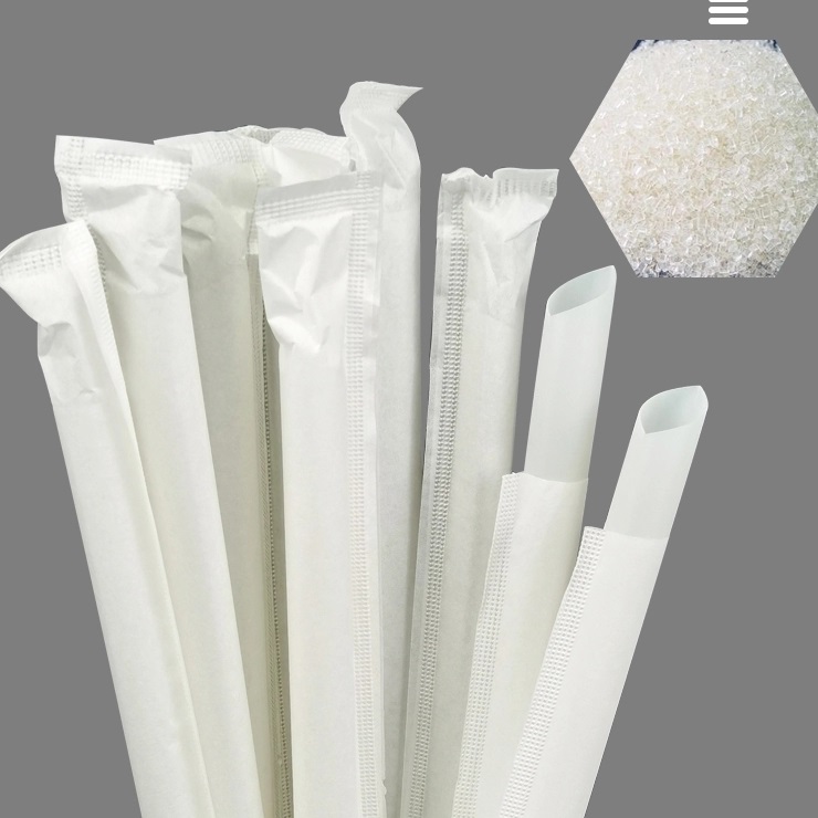หลอด PLA สำหรับเครื่องดื่มร้อนและเย็น Bio PLA Straw